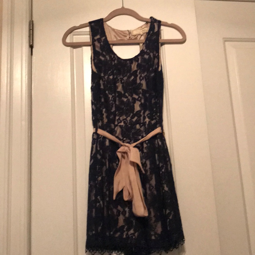 Areve lace romper with bow
